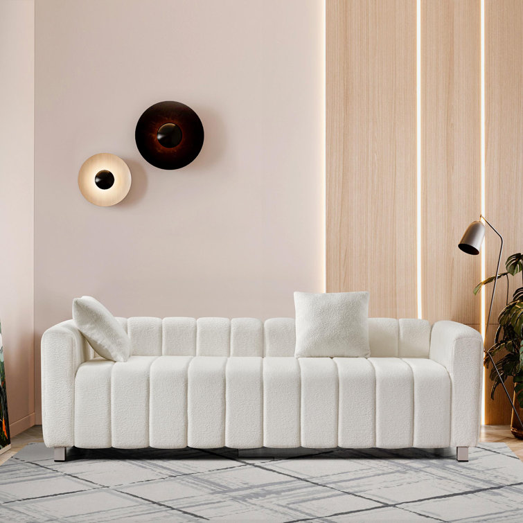 Striped loveseat on sale